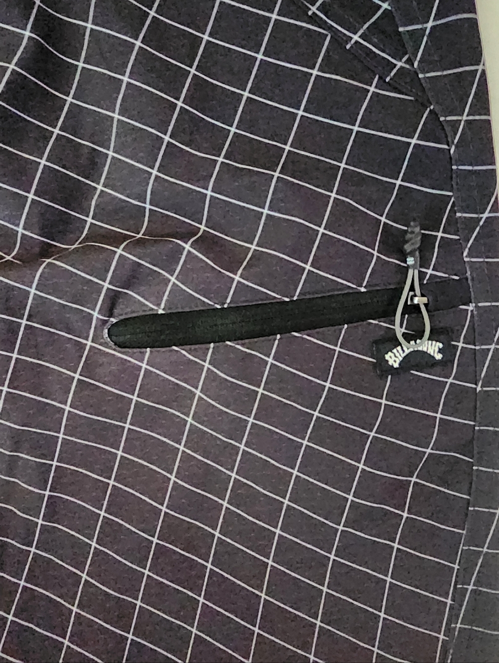 Billabong Black and Purple Grid Men's Fluid Pro Boardshorts 28 NWT - Picture 12 of 12